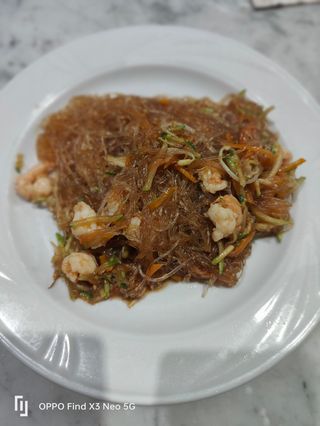 602 spaghetti soia verdure gamberi