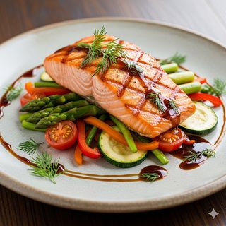 Salmón A La Plancha