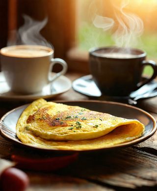 Omelette + Café + Pain