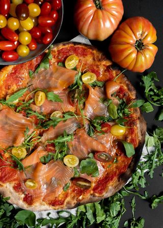 Pizza Especial Salmón Ahumado