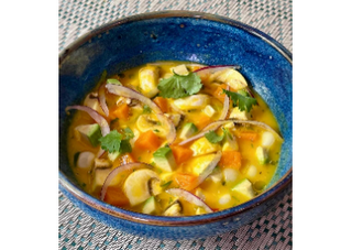 Ceviche de champiñones