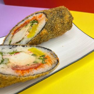 Кинг-Ролл Темпура с лососем