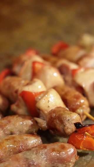 Spiedini di carne mista