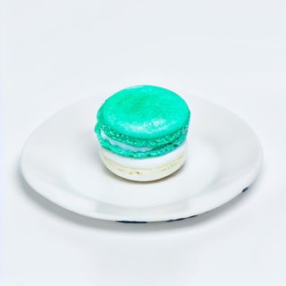 Макарон с чийзкрем и зелена смокиня 20гр.