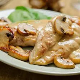 Plat Escalope Aux Champignons