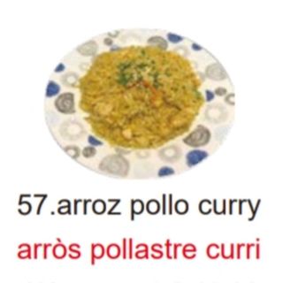 57.arroz pollo curry