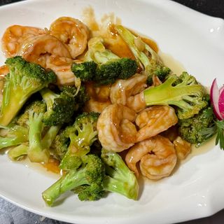 Langostinos Con Brócoli