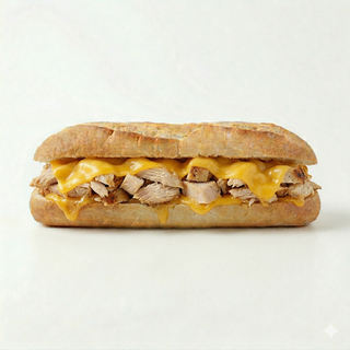 Baguette De Pollo Y Queso Cheedar