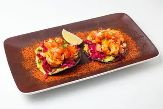 Tacos de camarones