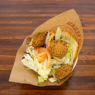 Kebab Vegetariano Y Falafel