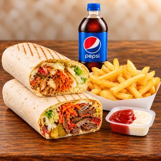 Combo 2 Kebab Vita, 2 cartofi, 2 sos, 2 bauturi