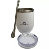 Kit mate blanco + bombilla El Paisito (4204)