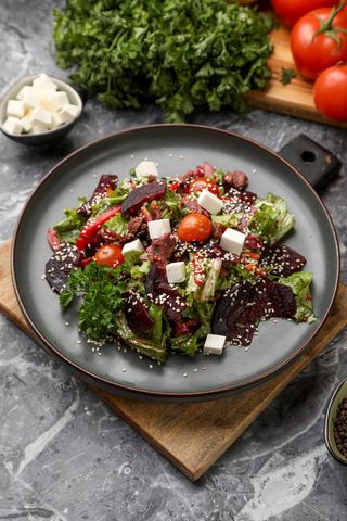 Салат из говядины с горчичной заправкой (250 гр.)