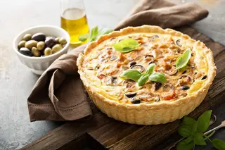 Quiche Aux Olives & fromage 