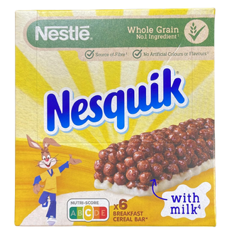 Nesquik Breakfast Cereal Bar With Milk 6Uds