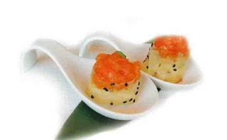 256 Gunkan salmone - 2 pezzi