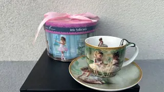 Filiżanka Little Balerinas - zielona