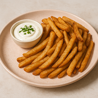 Batatas fritas com maionese