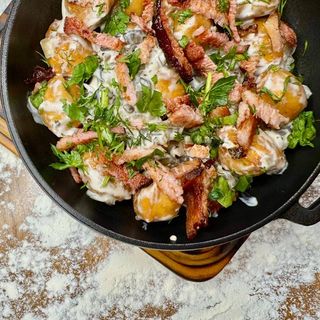 Вершкові пельмені фрі