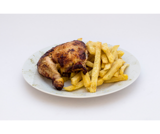 Quart de Poulet rôti à la broche