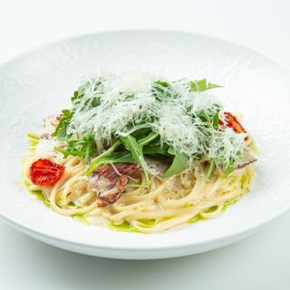 Паста карбонара с говяжьим беконом (370г)