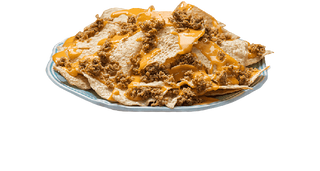 Nachos Con Queso y Carne Kebab