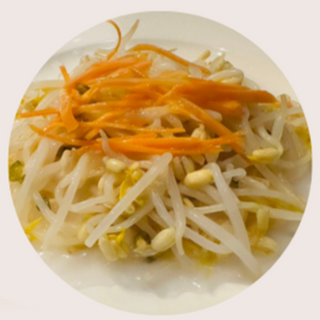 ensalada de brotes de soja