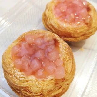 Crostata all'uovo con pesca 2pz