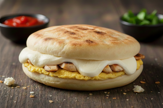 Chapati Omelette Escalope Grillé Mozzarella Arbi