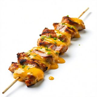 Pincho De Pollo Y Queso Cheedar