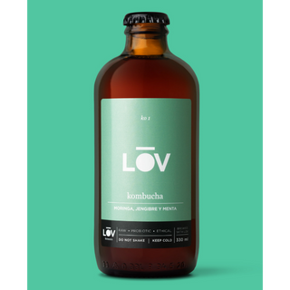 KOMBUCHA DE MORINGA, JENGIBRE Y MENTA