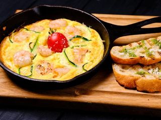 Фріттата з креветкой и цукіні (170/50г)