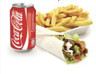 Menú durum de solo carne para uno