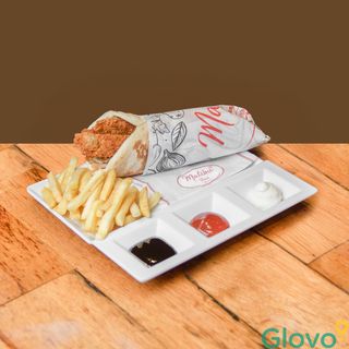 Sandwich naan escalope panée