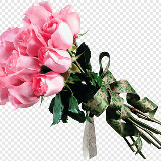 Bouquet de 20 roses rose avec emballage 