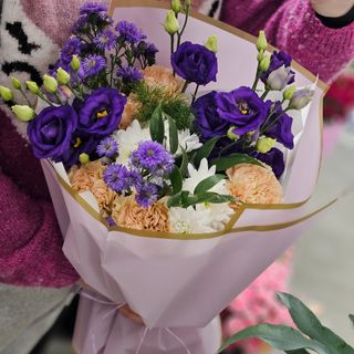 Bukiet M margaretki i eustoma