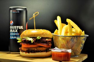 Meniu hamburger vegetal