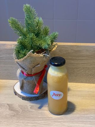 Suc presat la rece cu catina, ghimbir, mar