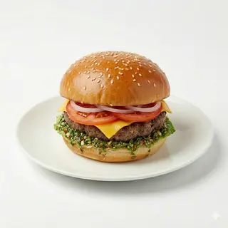 Hamburguesa de Buey Chimichurri