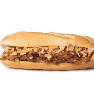 31. Pulled pork BBQ y cebolla crujiente