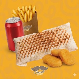 Tacos escalope panée + boisson + 3 nuggets