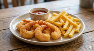 Onion rings s pomfritom