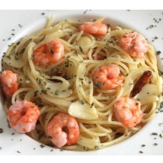 Al ajillo con gambas