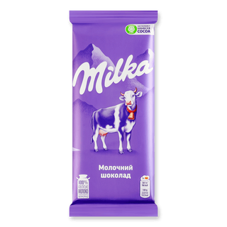 Шоколад молочний Milka без добавок (90г)