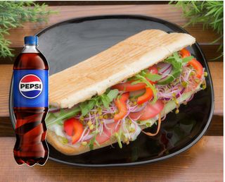 Grillowane panini z szynką + Pepsi 0,5l