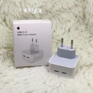 Apple 35w Dual Power Adapter Usb-c+c/apple 2პორტიანი Დამტენი Ადაპტერი