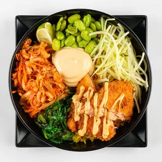 Katsu losos bowl