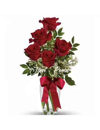 5 Rose Rosse
