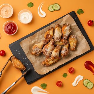 Garlic Parmesan Chicken Wings 10 (dry rub)