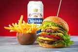 Meniu burger king de vita cu cașcaval+ Bere Chisinau Blondă